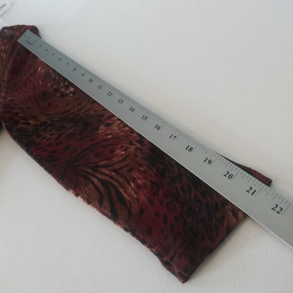 En Focus Studios women's size 16 brown multicolor animal print cardigan sweater - Picture 10 of 14